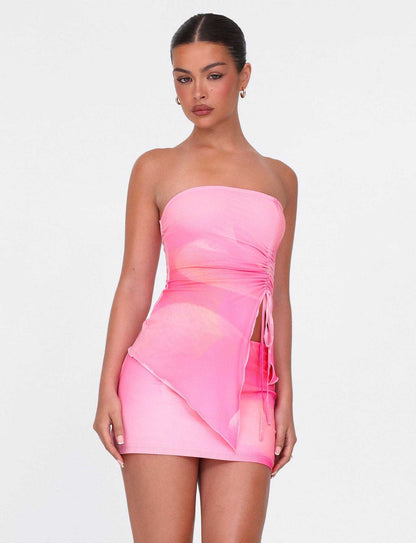 Brenda – Floral Sleeveless Two-Piece Set