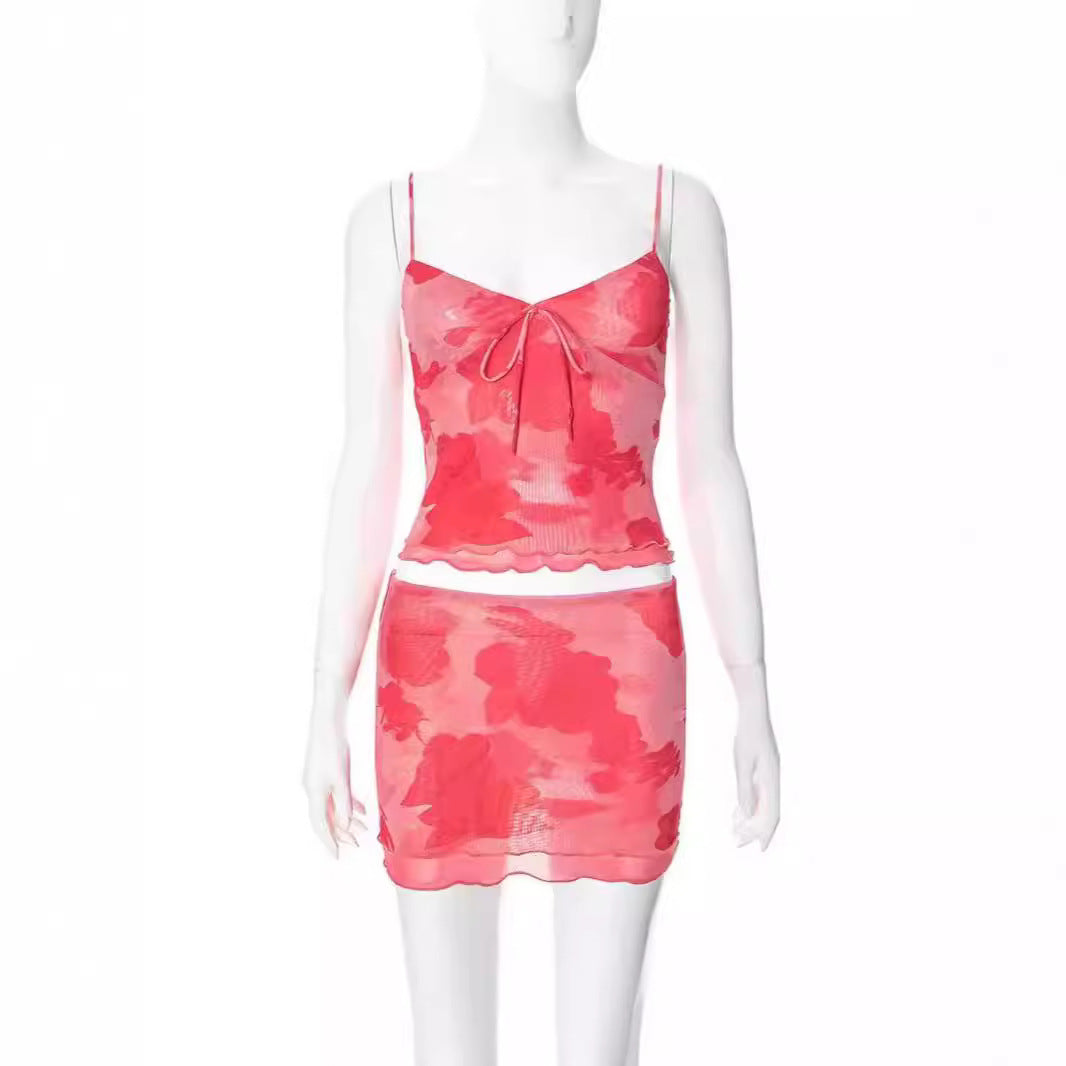 Joy – Slim-Fit Floral Two-Piece Suit