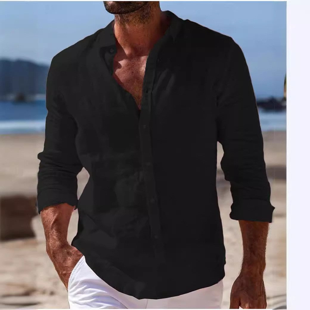 Phil – Casual Cotton and Linen Shirt