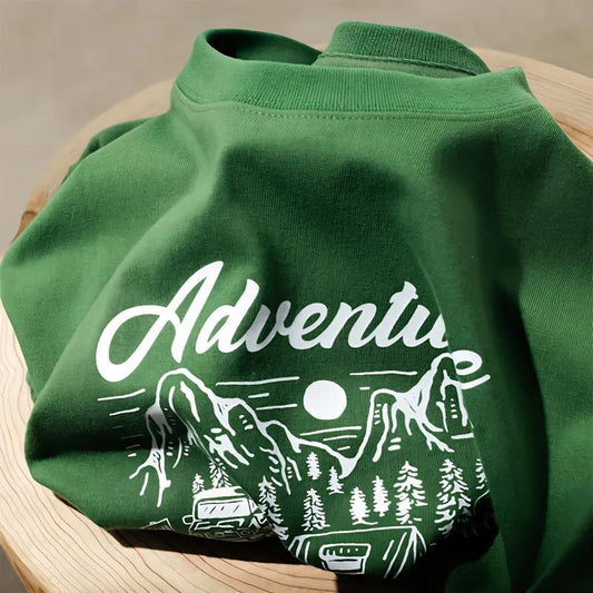 Alexander – Loose Casual Half Sleeve T-Shirt with Letter Print