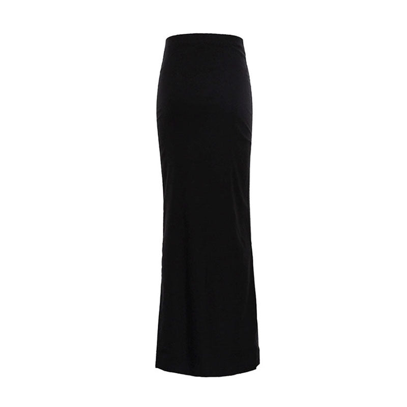 Lucy – Elegant A-Line Skirt in Black