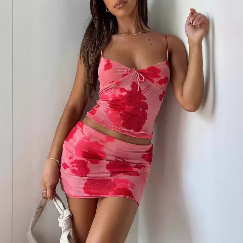 Joy – Slim-Fit Floral Two-Piece Suit