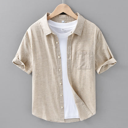 Martin – Thin Linen Short Sleeve Shirt