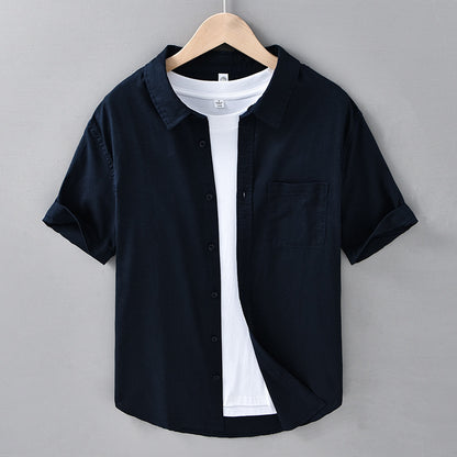 Martin – Thin Linen Short Sleeve Shirt