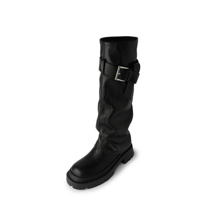 Darren – Thick-Soled Vegan Leather Boots