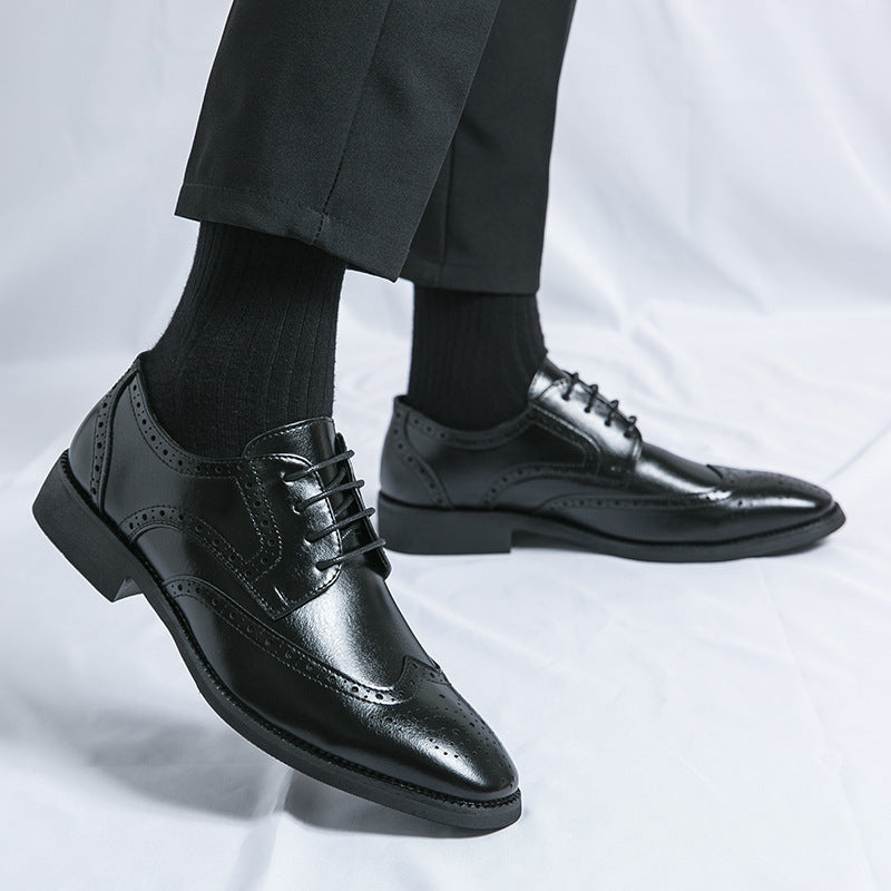 Steven – Pointed Vegan Leather Shoes