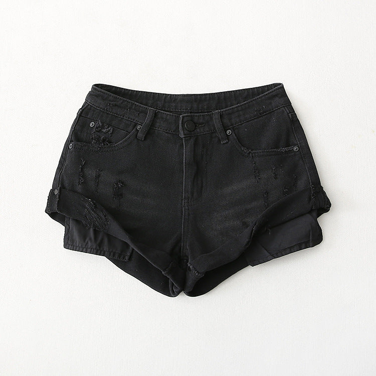 Audrey – Casual Low Waist Denim Shorts