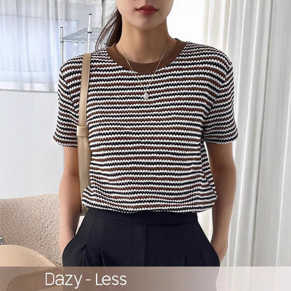 Catherine – Women's Casual Check Vegan Suede Top