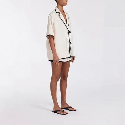 Nicola – Women's Casual High Waist Cotton Pajama Set