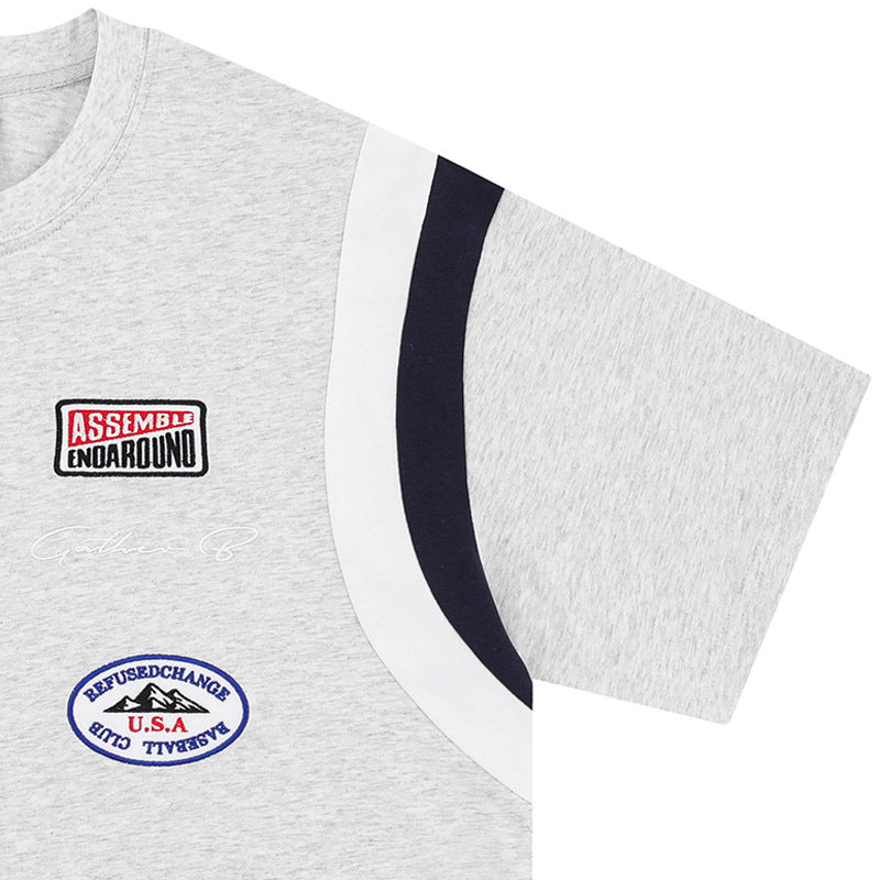 Lee – Men's Loose Summer Top with Color Blocking