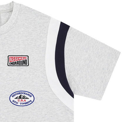 Lee – Men's Loose Summer Top with Color Blocking