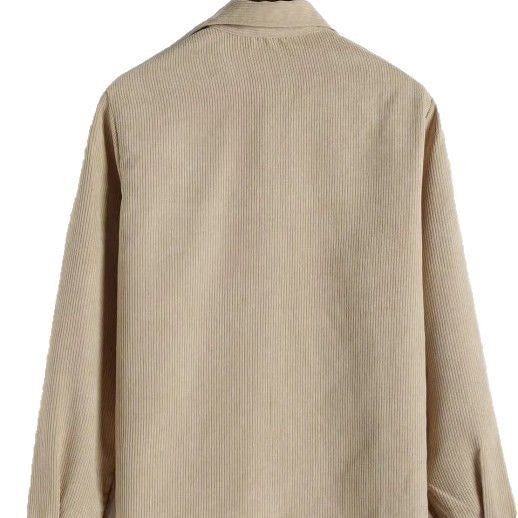 Steve – Men's Loose Corduroy Long Sleeve Shirt