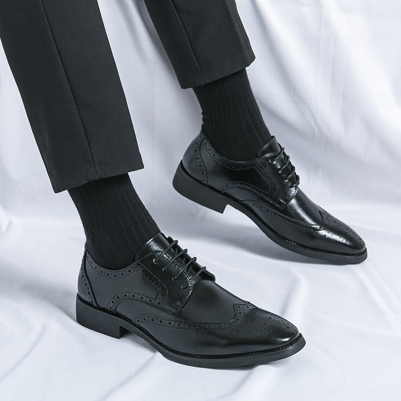 Steven – Pointed Vegan Leather Shoes