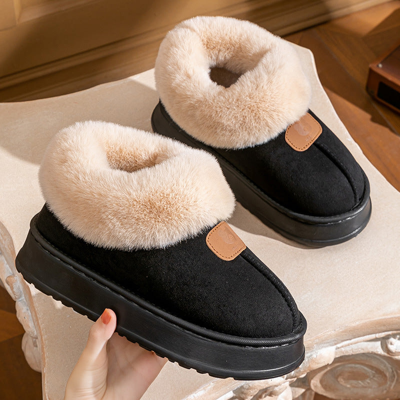 Jade – Women's Fleece-lined Thermal Cotton Slippers
