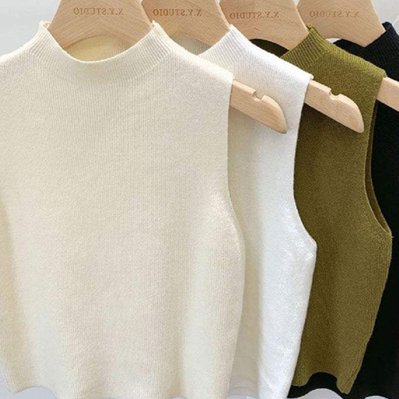 Rebecca – Knitted Strappy Sleeveless Tank Top