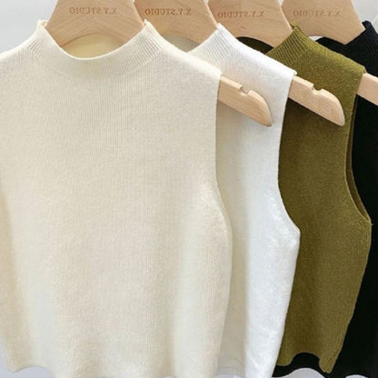 Rebecca – Knitted Strappy Sleeveless Tank Top