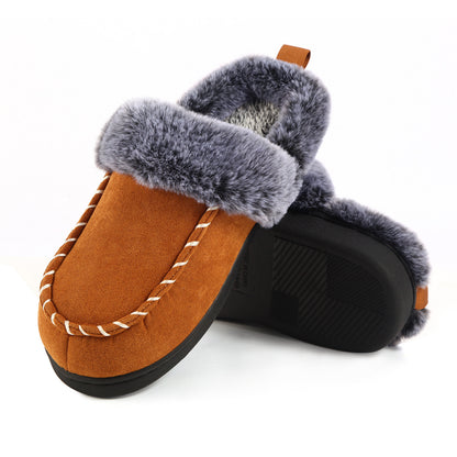 Danny – Cozy Vegan Suede Home Slippers