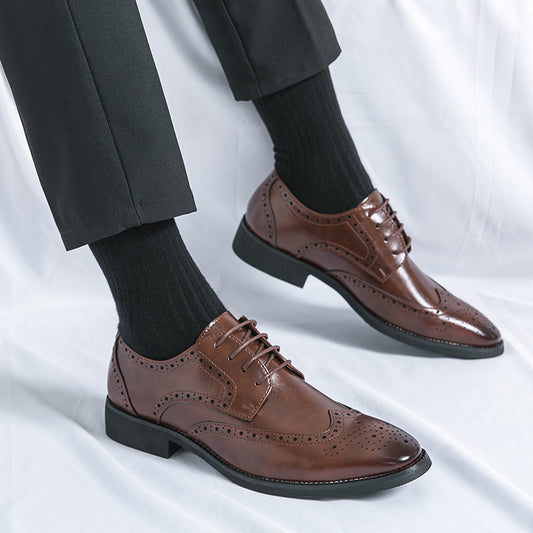 Steven – Pointed Vegan Leather Shoes