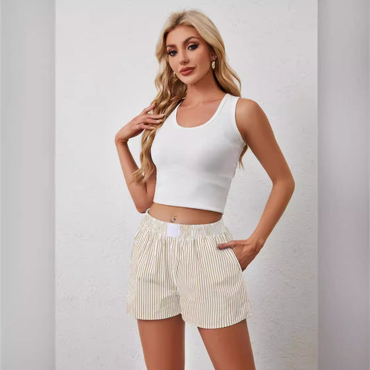 Harriet – Casual Striped Women's Shorts