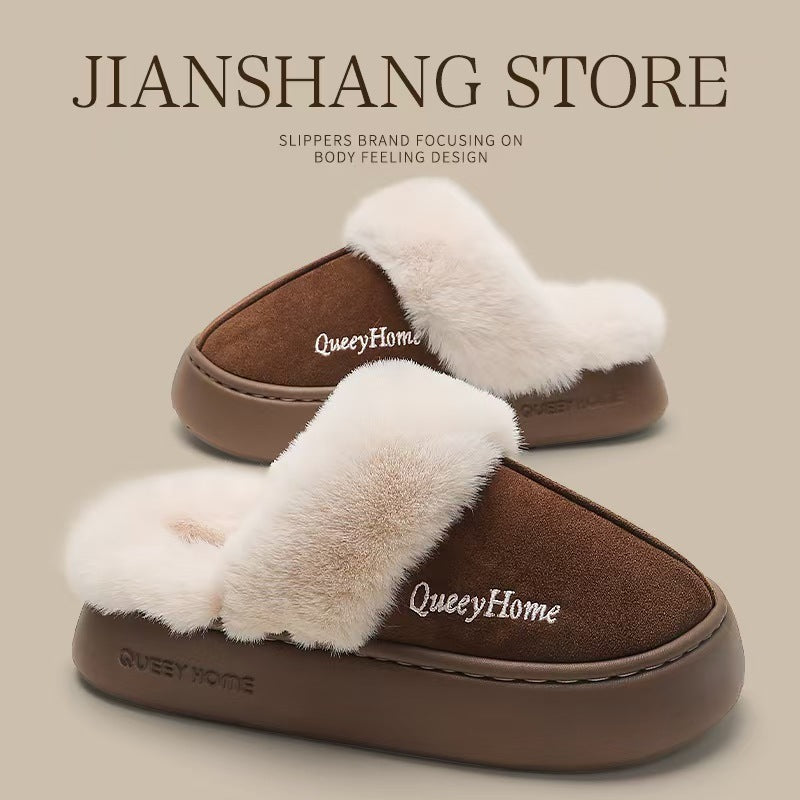 Amanda – Warm Plush Cotton Slippers for Women