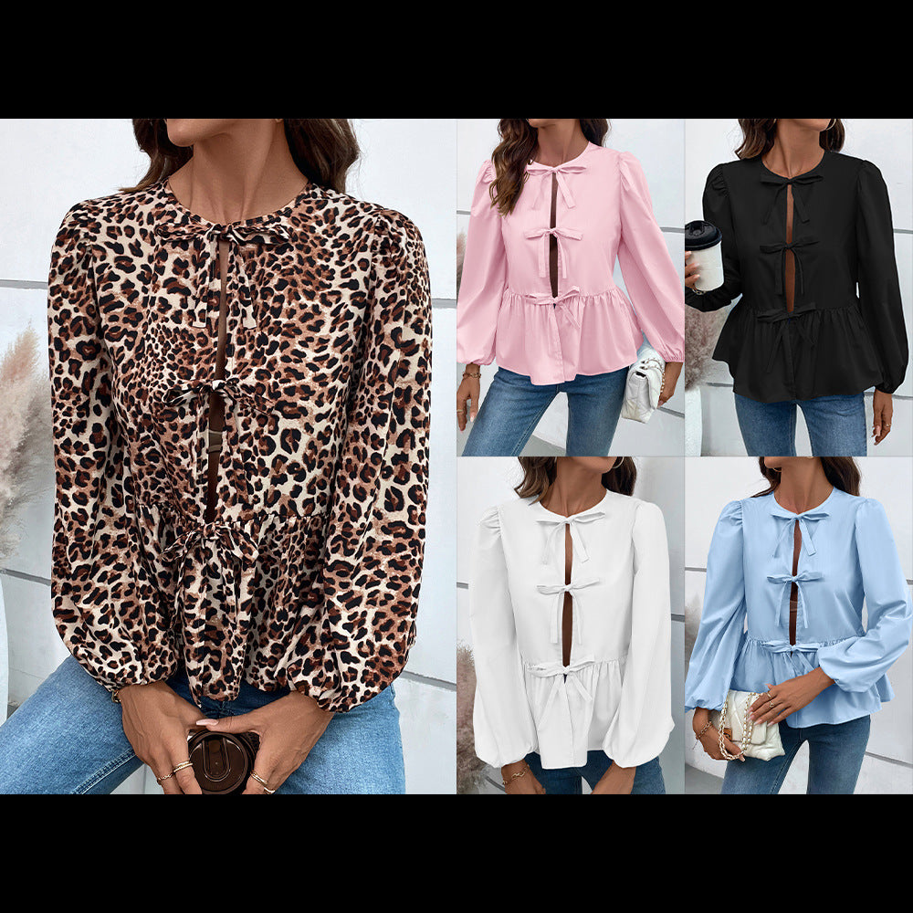 Joan – Casual Loose Buckle Shirt Top