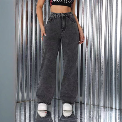 Donna – High Waist Embroidered Jeans