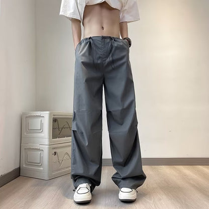 Sean – Casual Parachute Pants with Drawstring
