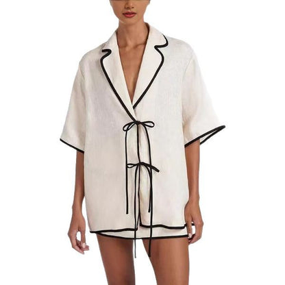Nicola – Women's Casual High Waist Cotton Pajama Set