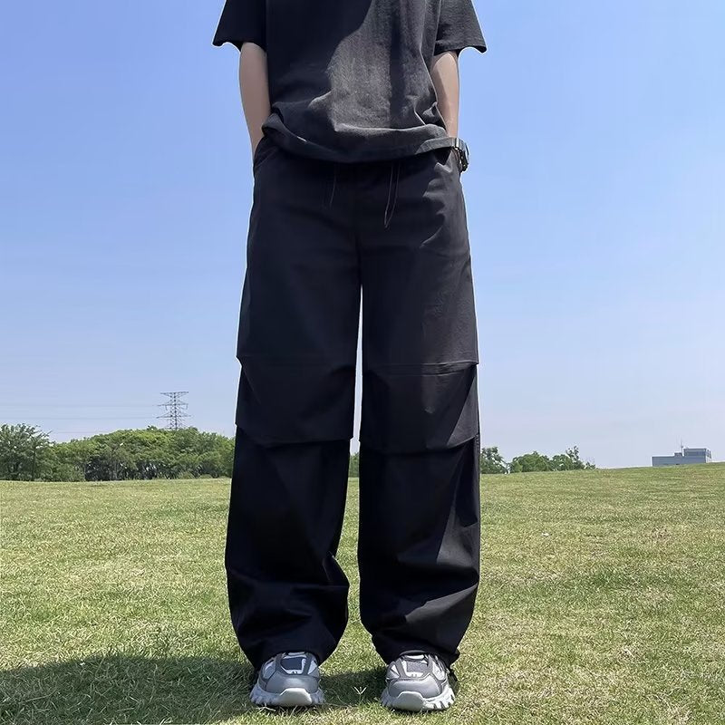 Sean – Casual Parachute Pants with Drawstring
