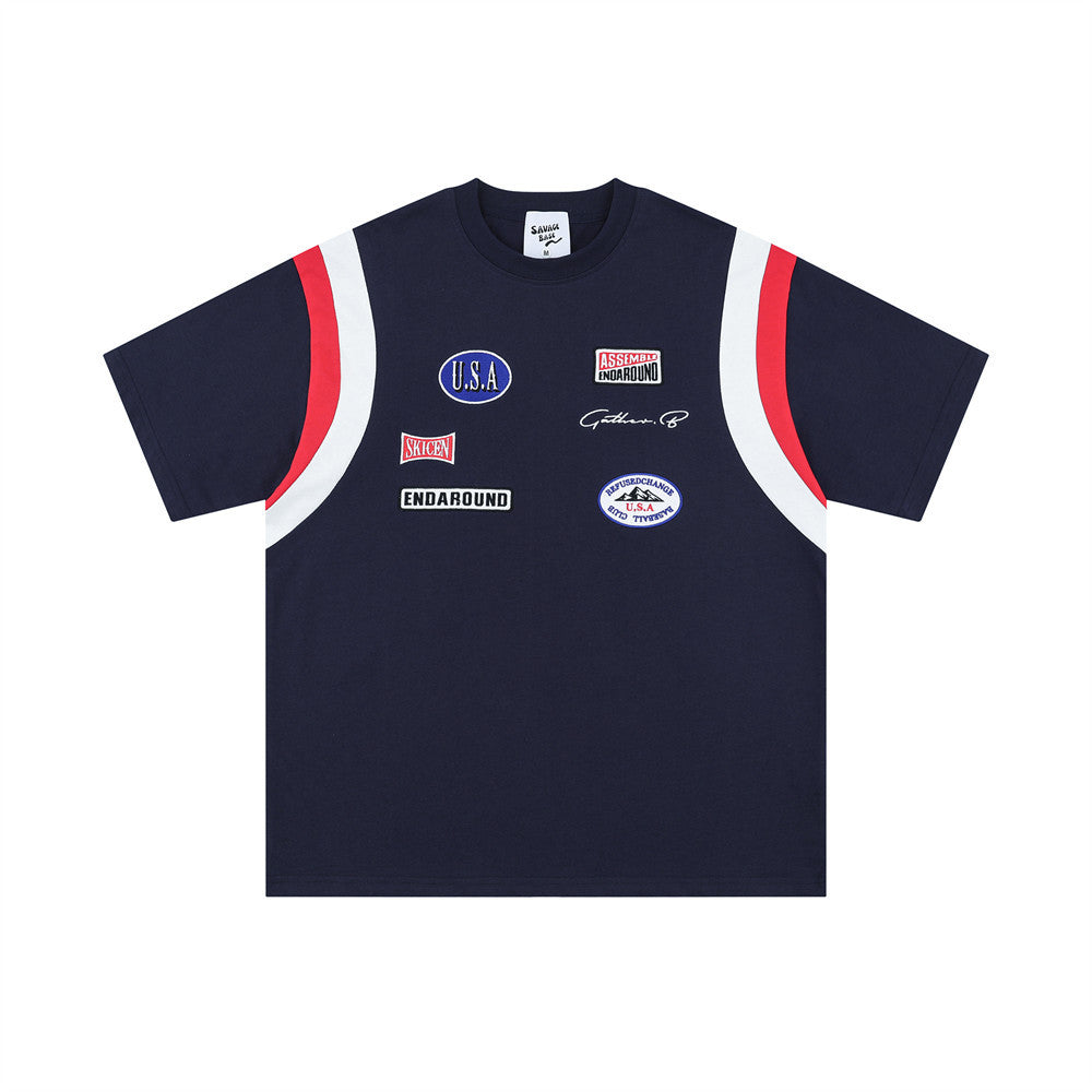 Lee – Men's Loose Summer Top with Color Blocking