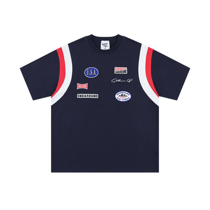 Lee – Men's Loose Summer Top with Color Blocking