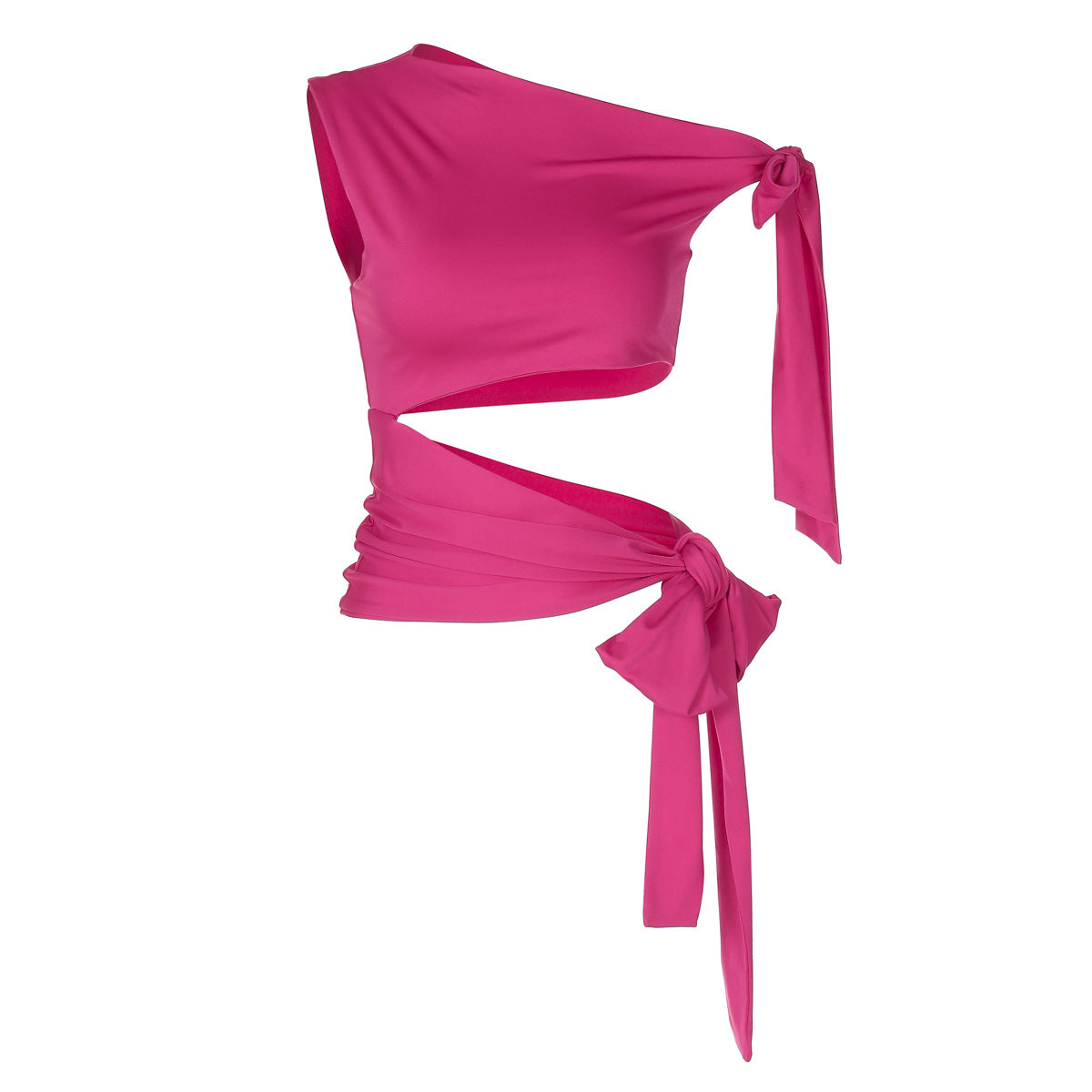 Lauren – Retro Ribbon Sleeveless Slim Vest