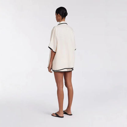 Nicola – Women's Casual High Waist Cotton Pajama Set