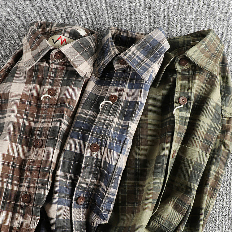 Bobby – Fashionable Plaid Long-sleeved Shirt