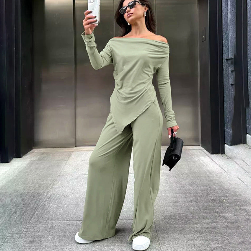 Stephanie – High Waist Irregular Slim-fit Top