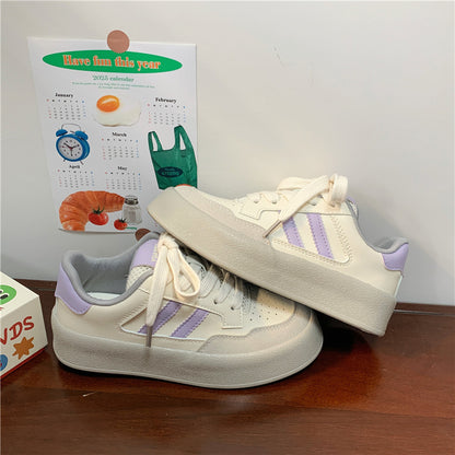 Amelia – Canvas Thick-Soled Casual Sneakers