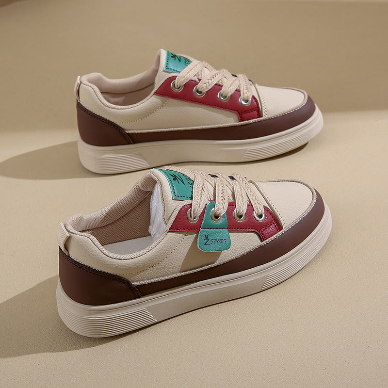 Judith – Korean-Style Comfortable White Platform Sneakers