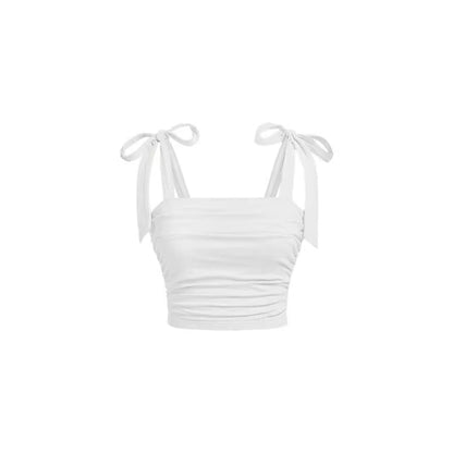 Adele – Sweet Bow Lace-up Sleeveless Top