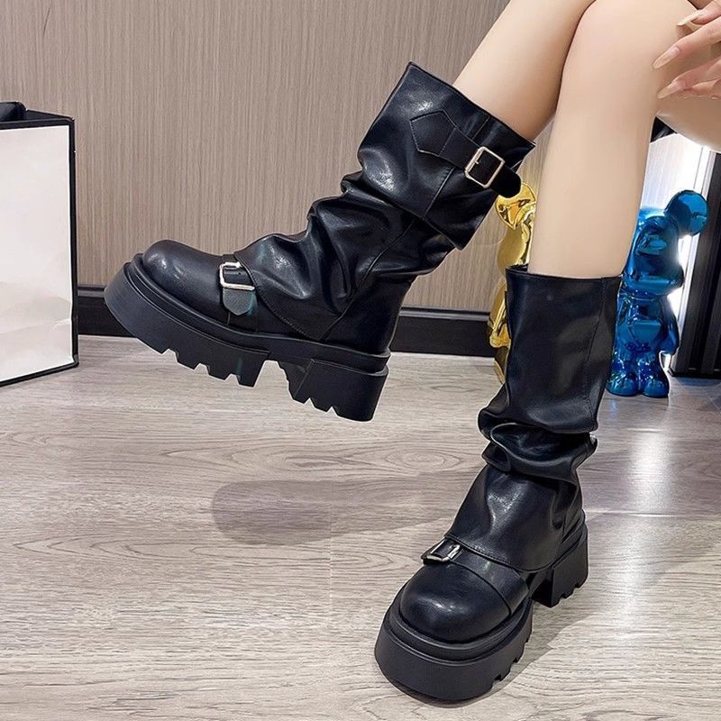 Abigail – Retro Thick Sole Boots