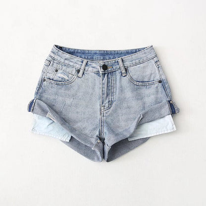 Audrey – Casual Low Waist Denim Shorts