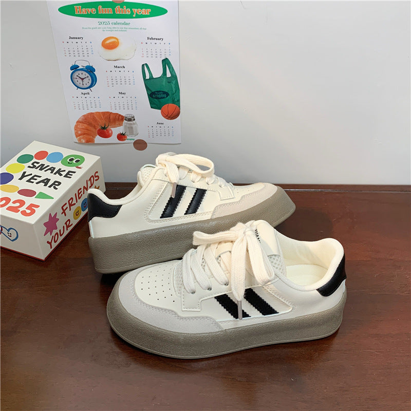 Amelia – Canvas Thick-Soled Casual Sneakers