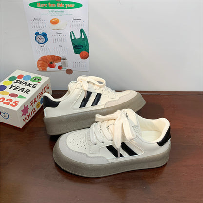 Amelia – Canvas Thick-Soled Casual Sneakers