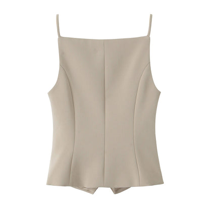 Megan – Elegant Slim-Fit Sling Top