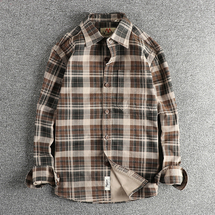 Bobby – Fashionable Plaid Long-sleeved Shirt