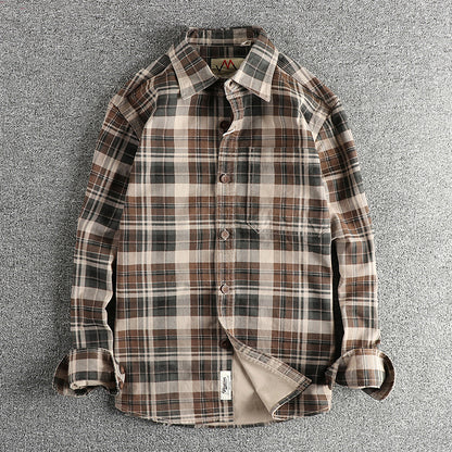 Bobby – Fashionable Plaid Long-sleeved Shirt