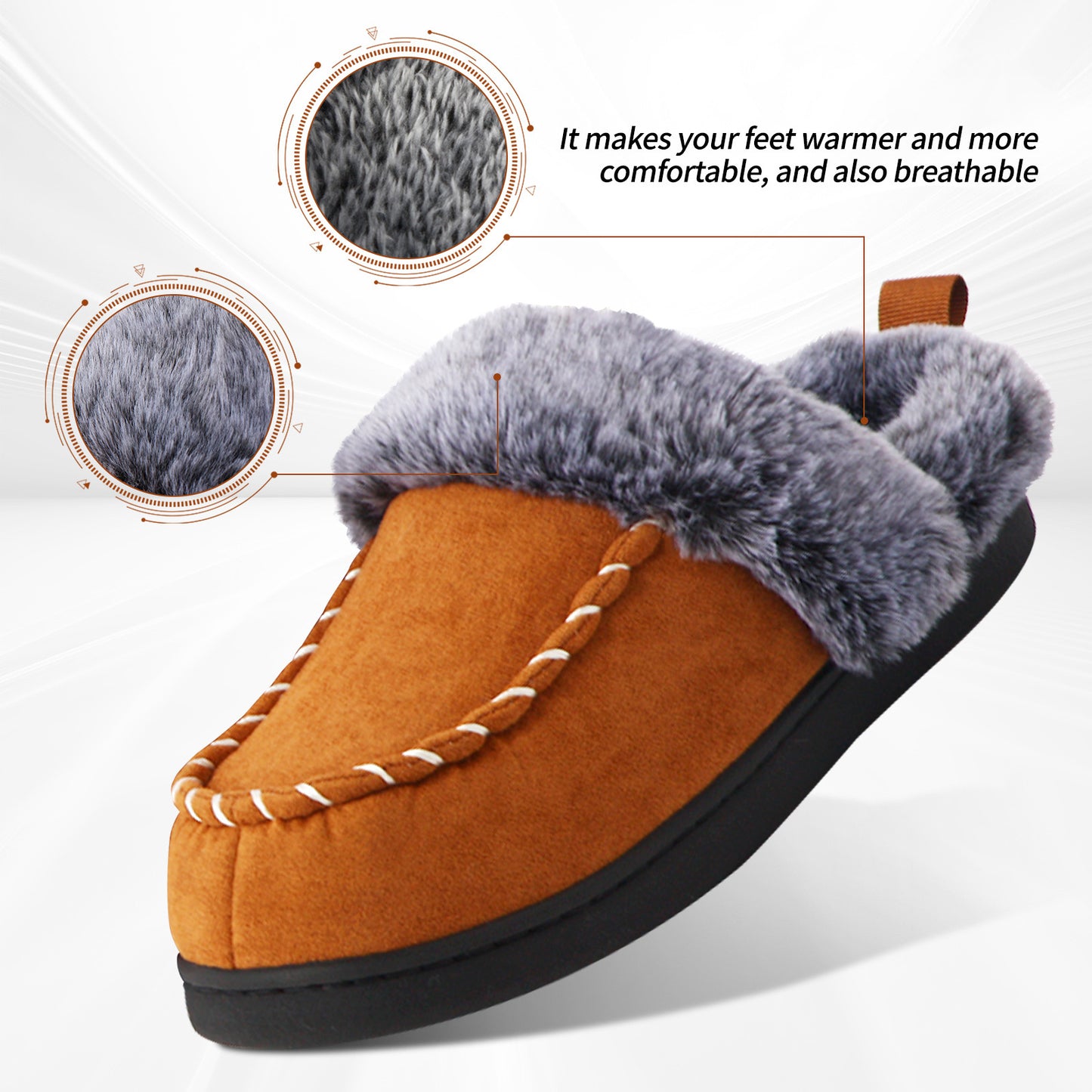 Danny – Cozy Vegan Suede Home Slippers