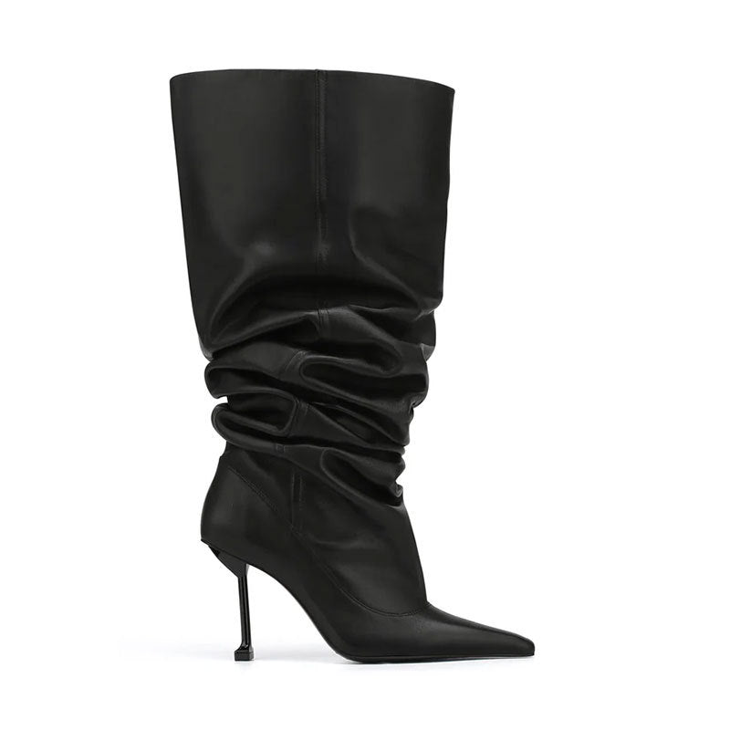 Amy – Square Toe Stiletto Heel Party Boots