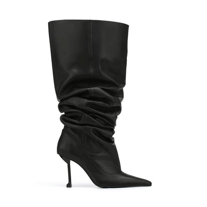 Amy – Square Toe Stiletto Heel Party Boots
