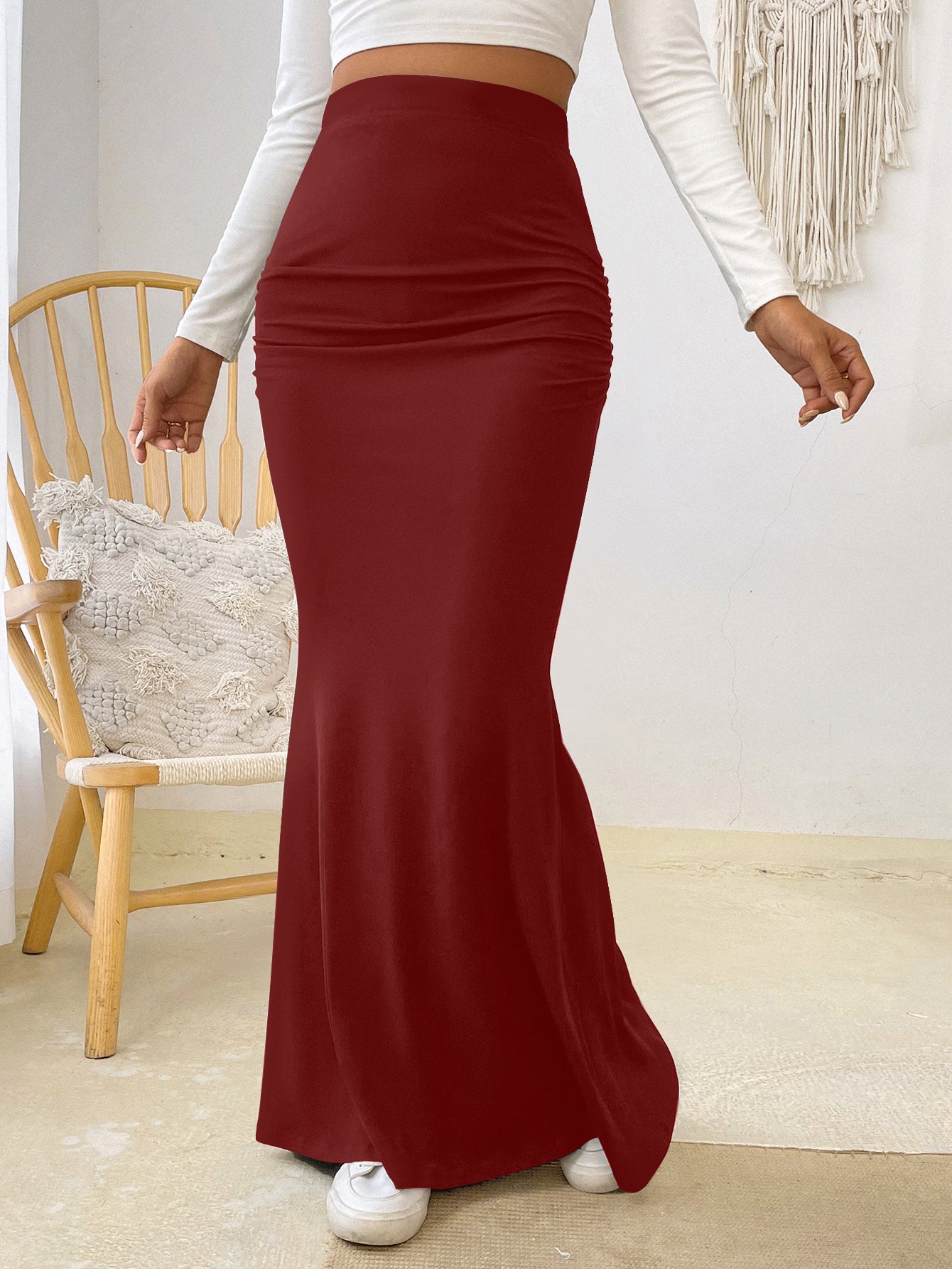 Kim – Knitted Fishtail Skirt