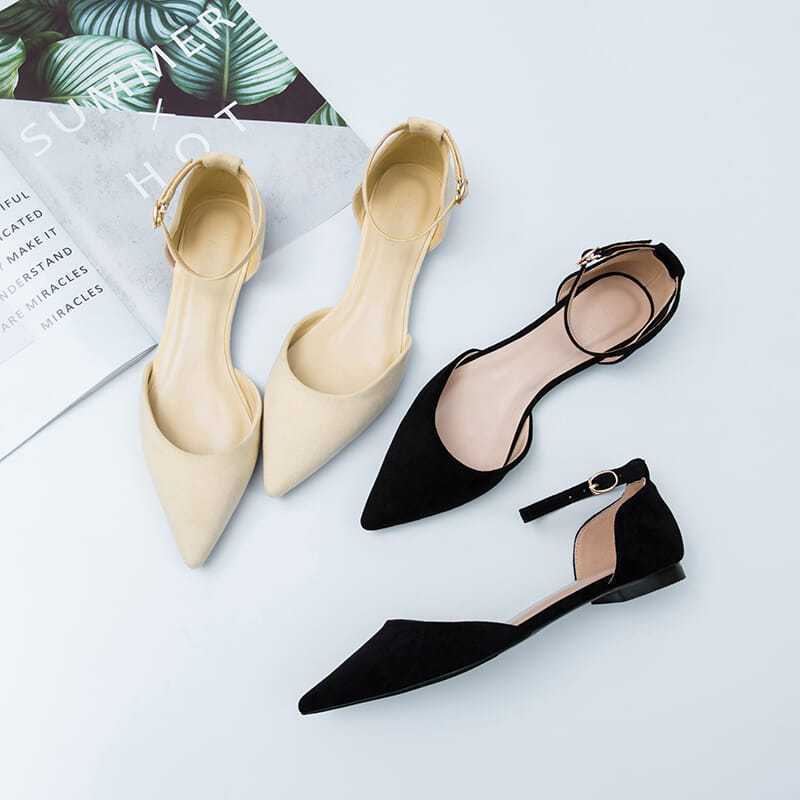Vanessa – Simple Flat Vegan Leather Sandals